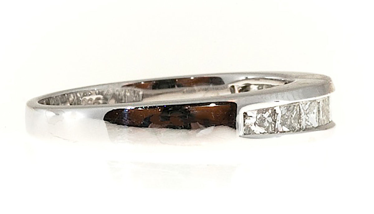 Vintage Raised Top 10 Princess Cut Diamond Channel Band .75ct Ring Size 7 – image 5