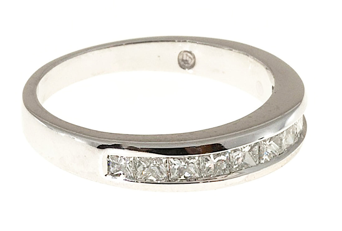 Vintage Raised Top 10 Princess Cut Diamond Channel Band .75ct Ring Size 7 – image 6
