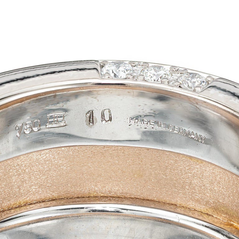 .45 Carat Diamond Rose White Gold Band Ring – image 6