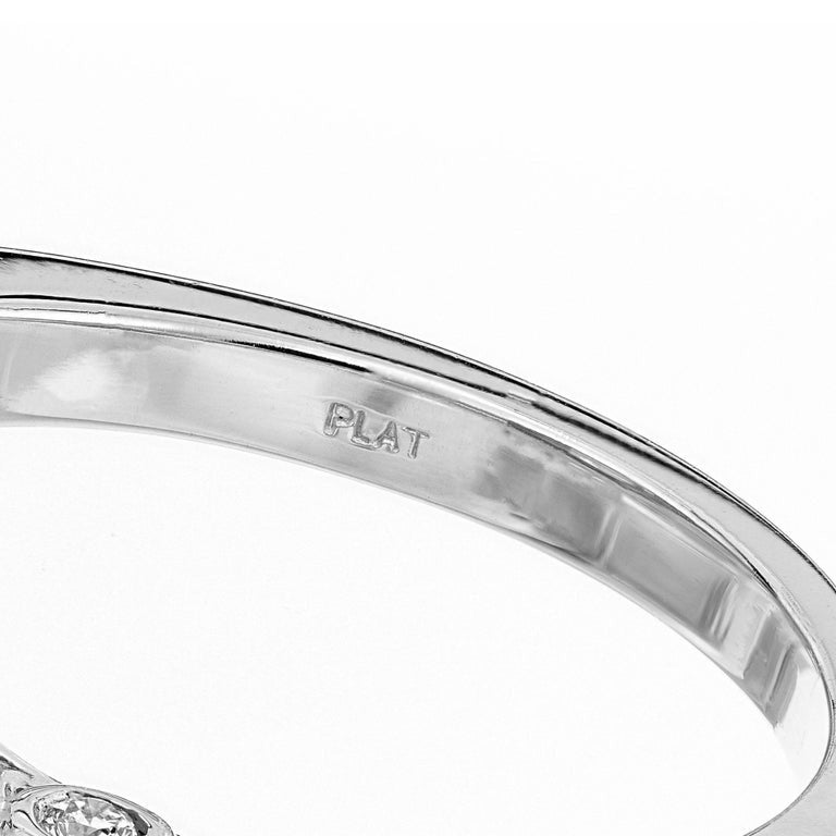 Peter Suchy 1.23 Carat Diamond Octagonal Halo Platinum Engagement Ring – image 7