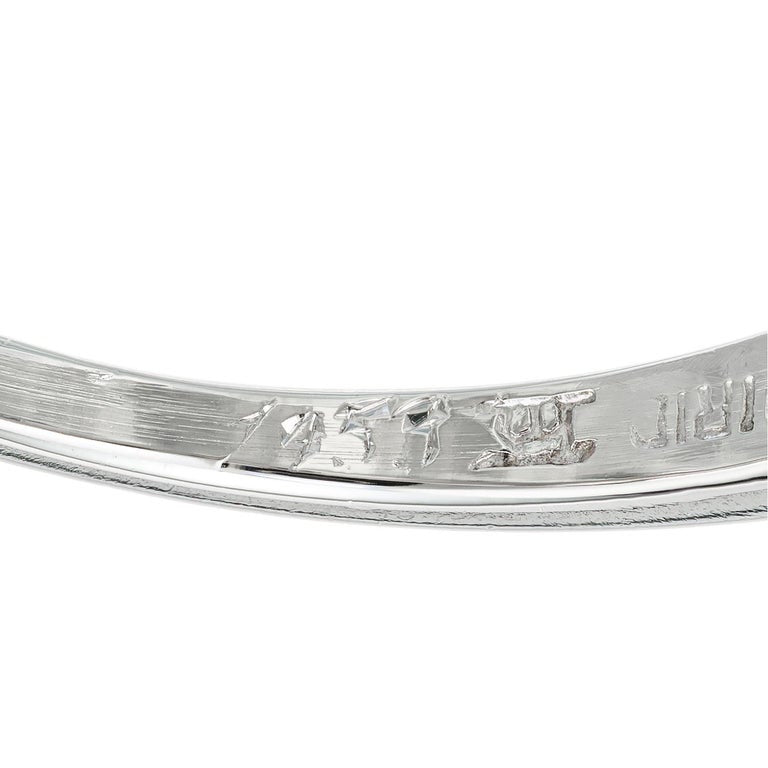 Vintage Engagement Ring 1953 Art Deco .63ct Transitional Diamond Platinum – image 4