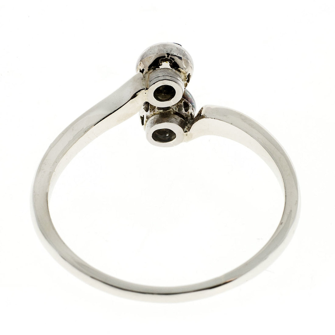 Antique Natural Fancy .19ct Yellow .20ct Brown Diamond Ring – image 4