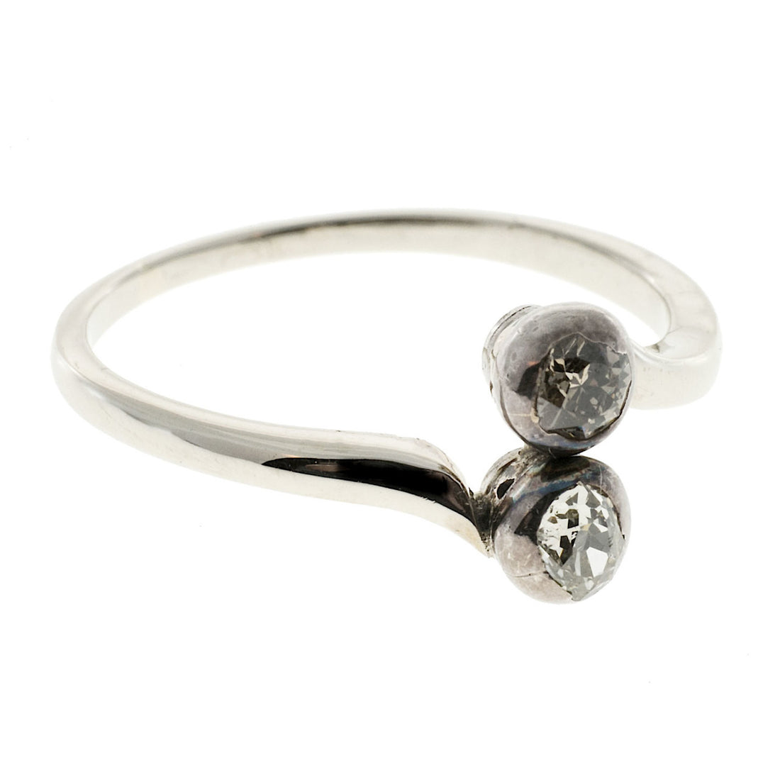 Antique Natural Fancy .19ct Yellow .20ct Brown Diamond Ring – image 5