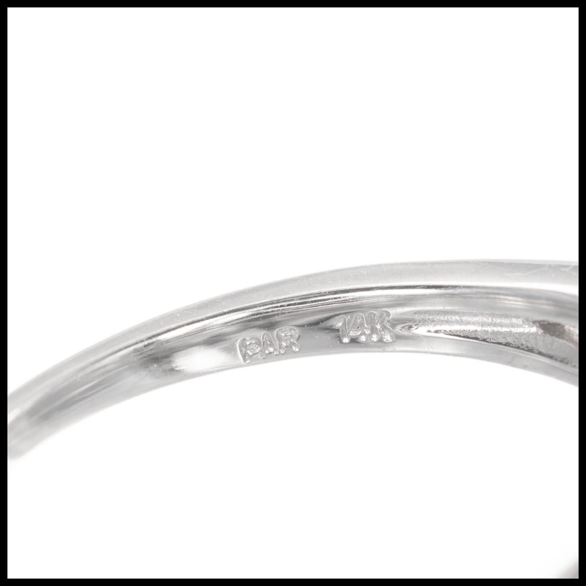 Engagement Ring .59ct Swirl Wrapped Infinity 14k White Gold Diamond Ring – image 4