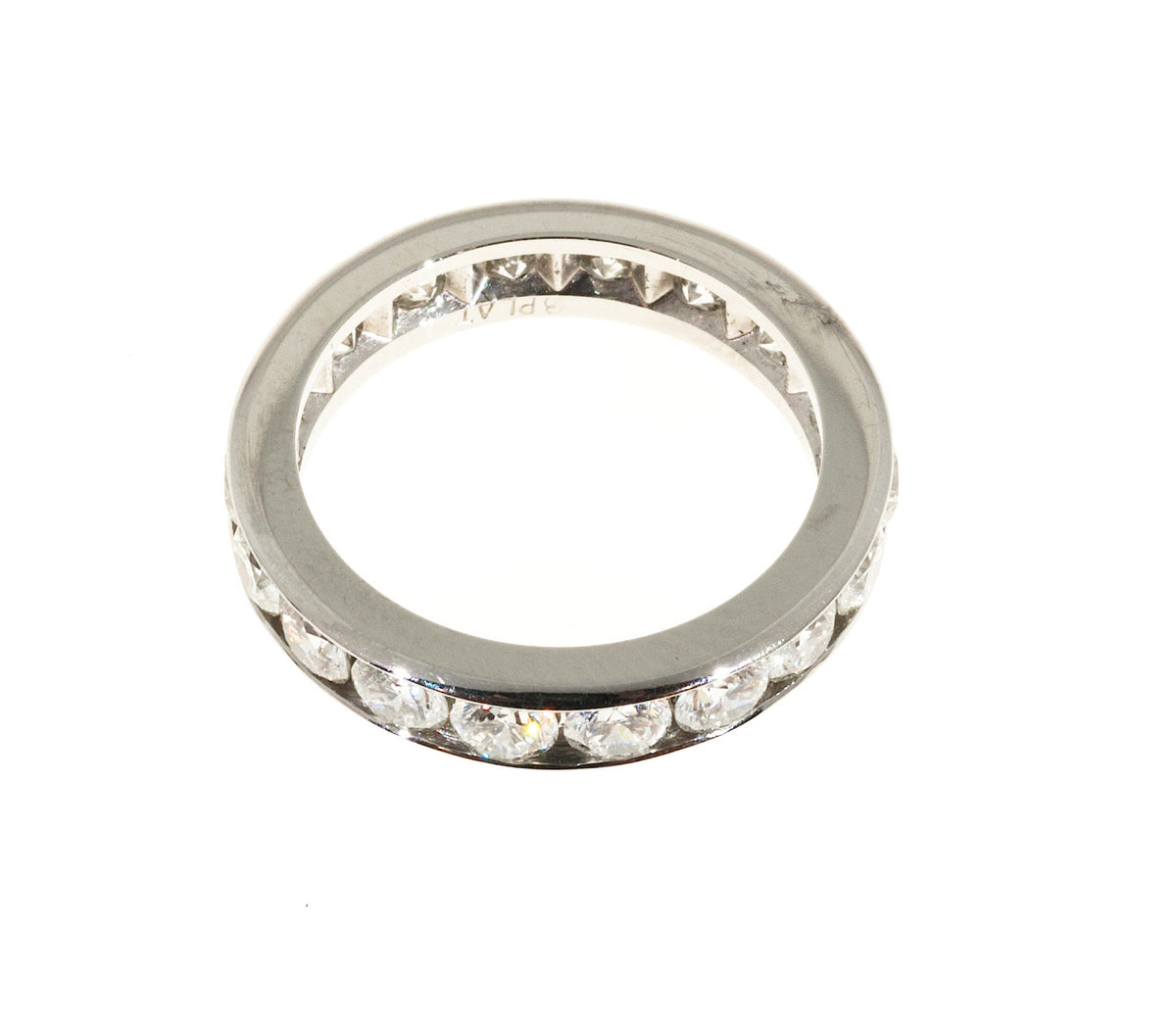 Eternity Band Ring New Byard Brogan 2.70ct Diamond Size 6 1/2 Platinum – image 3