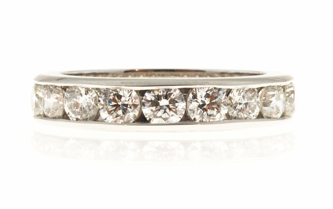 Eternity Band Ring New Byard Brogan 2.70ct Diamond Size 6 1/2 Platinum – image 2