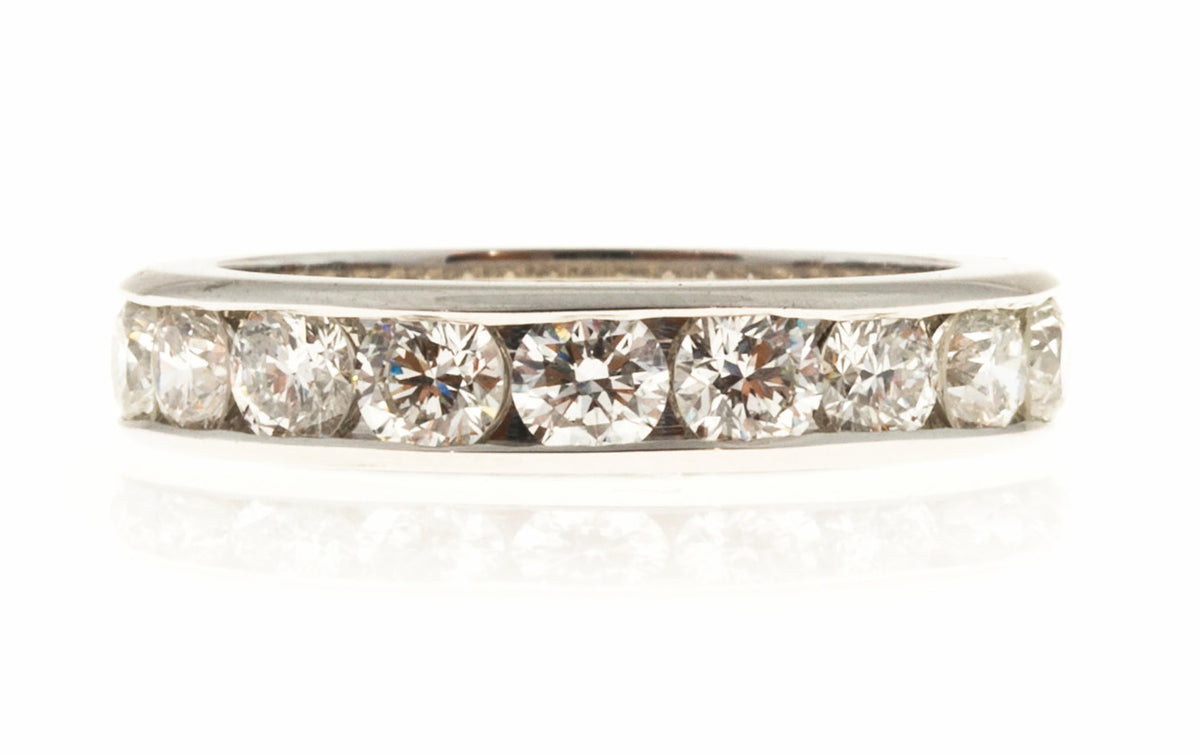 Eternity Band Ring New Byard Brogan 2.70ct Diamond Size 6 1/2 Platinum – image 2
