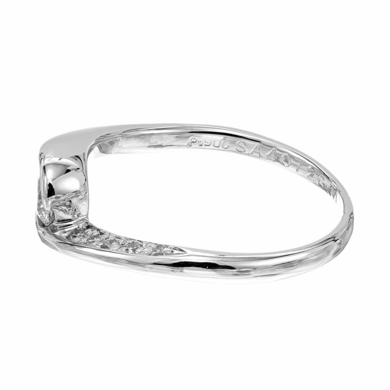.30 Carat Diamond Swirl Platinum Engagement Ring – image 6