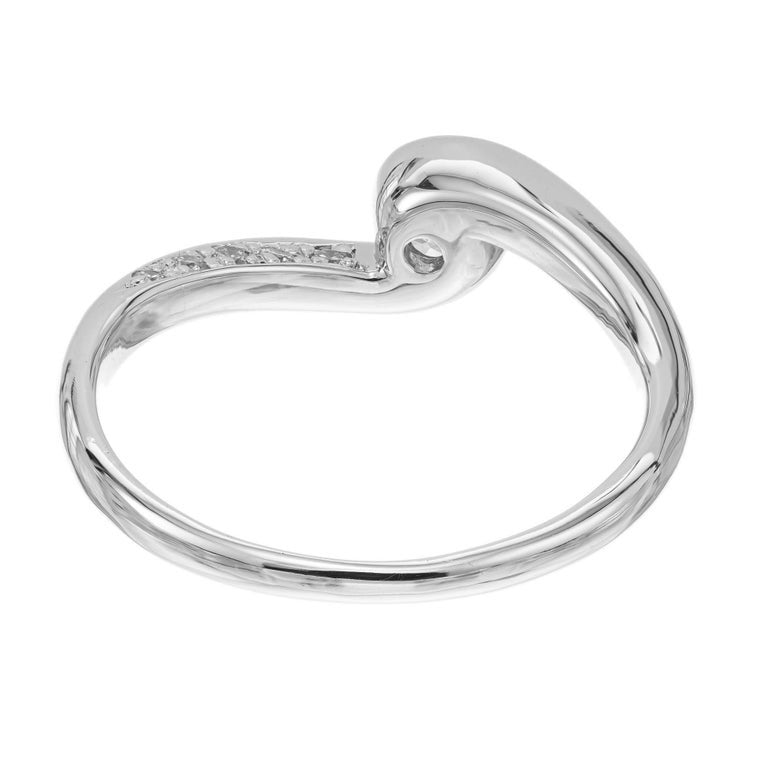 .30 Carat Diamond Swirl Platinum Engagement Ring – image 5