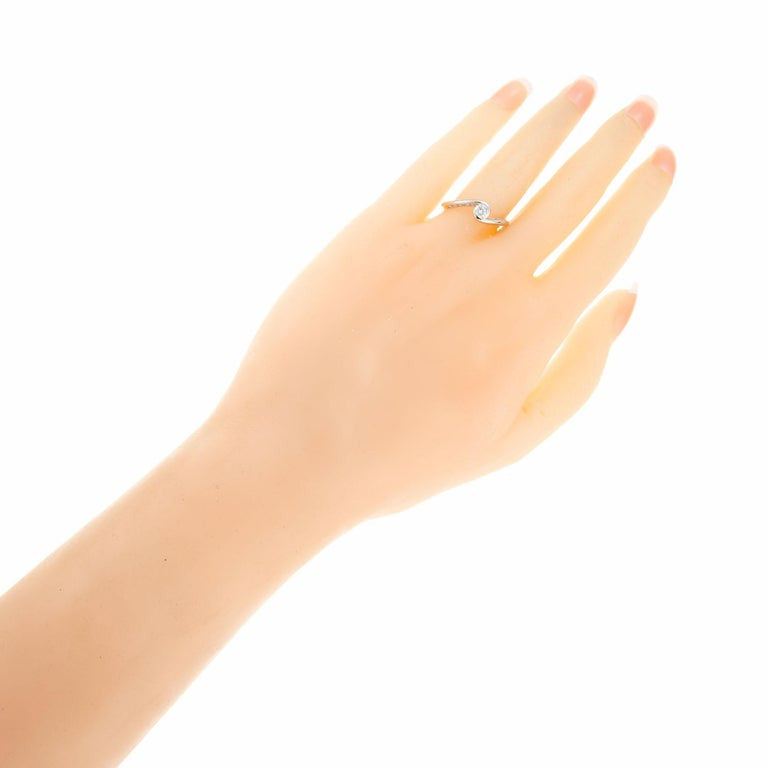 .30 Carat Diamond Swirl Platinum Engagement Ring – image 3
