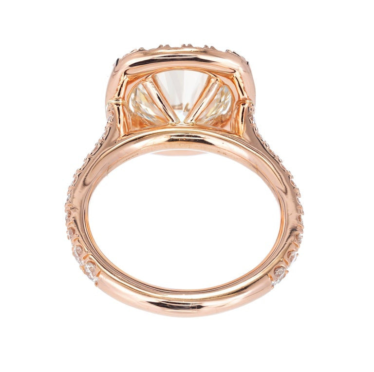 Peter Suchy PSD 3.04ct Transitional Ideal Cut Diamond 18k Pink Gold Ring – image 3