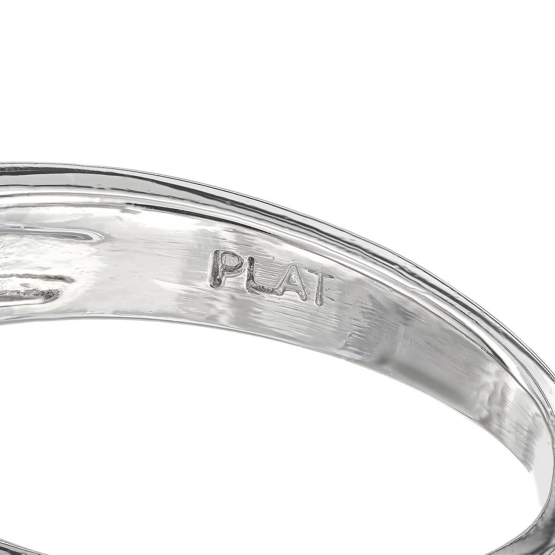 .55 Carat Round Baguette Diamond Platinum Band Ring – image 6