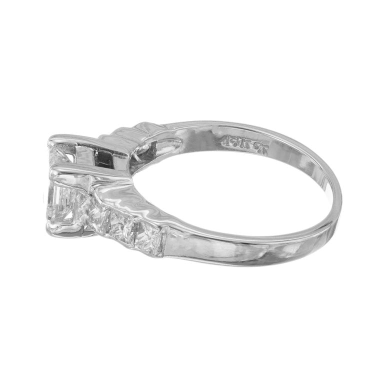 EGL .75 Carat Diamond White Gold Engagement Ring – image 8