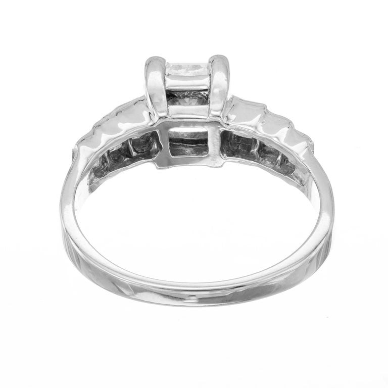 EGL .75 Carat Diamond White Gold Engagement Ring – image 7