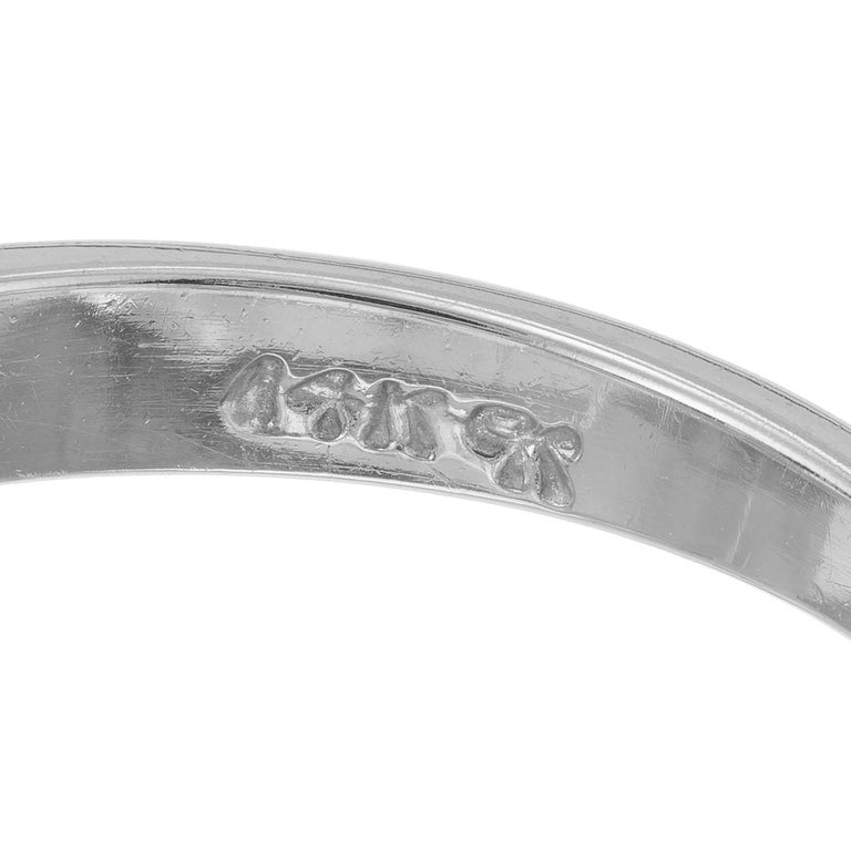 EGL .75 Carat Diamond White Gold Engagement Ring – image 6