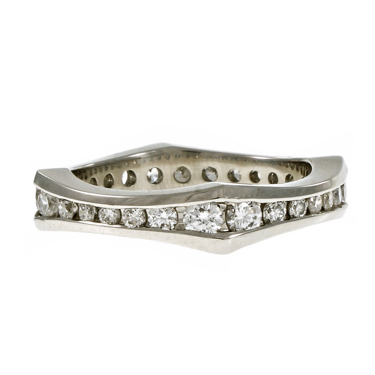 Peter Suchy Diamond Eternity Band Ring Platinum – image 3