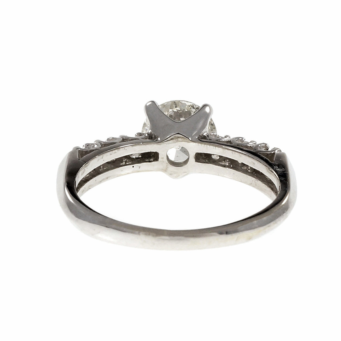 Vintage 1940 Old European Cut Diamond Engagement Ring Platinum – image 4