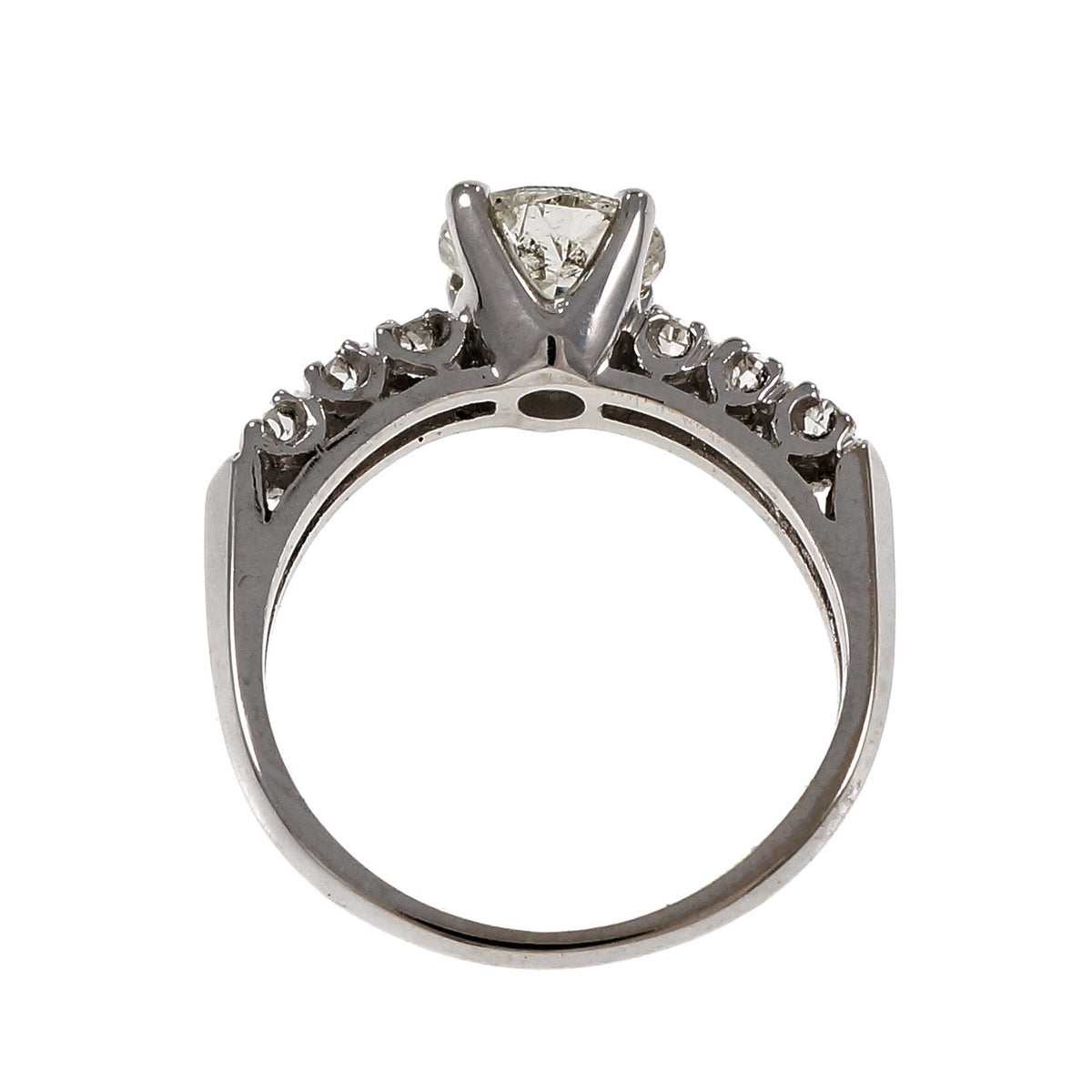 Vintage 1940 Old European Cut Diamond Engagement Ring Platinum – image 5