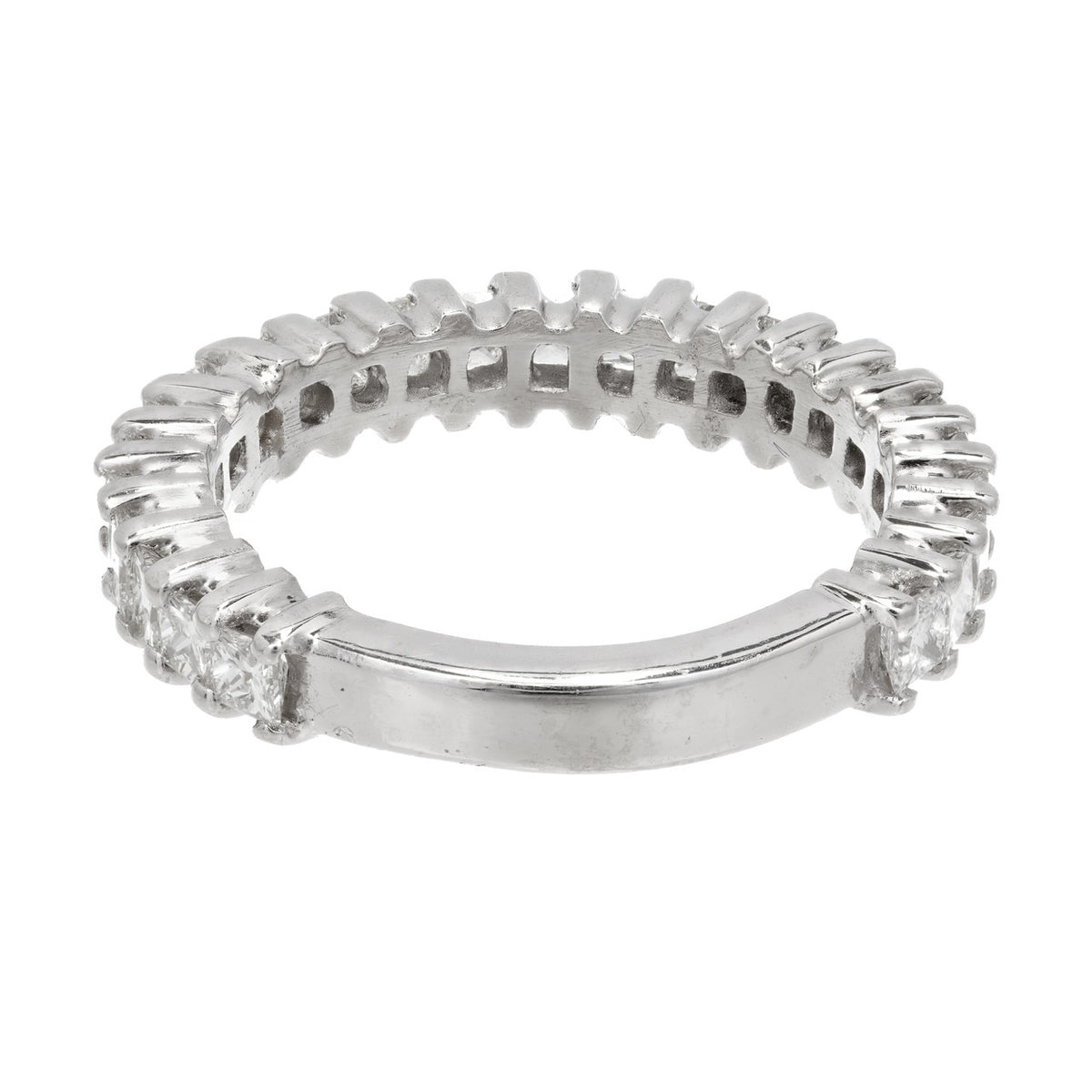 1.92 Carat Diamond Platinum Wedding Band Ring – image 5