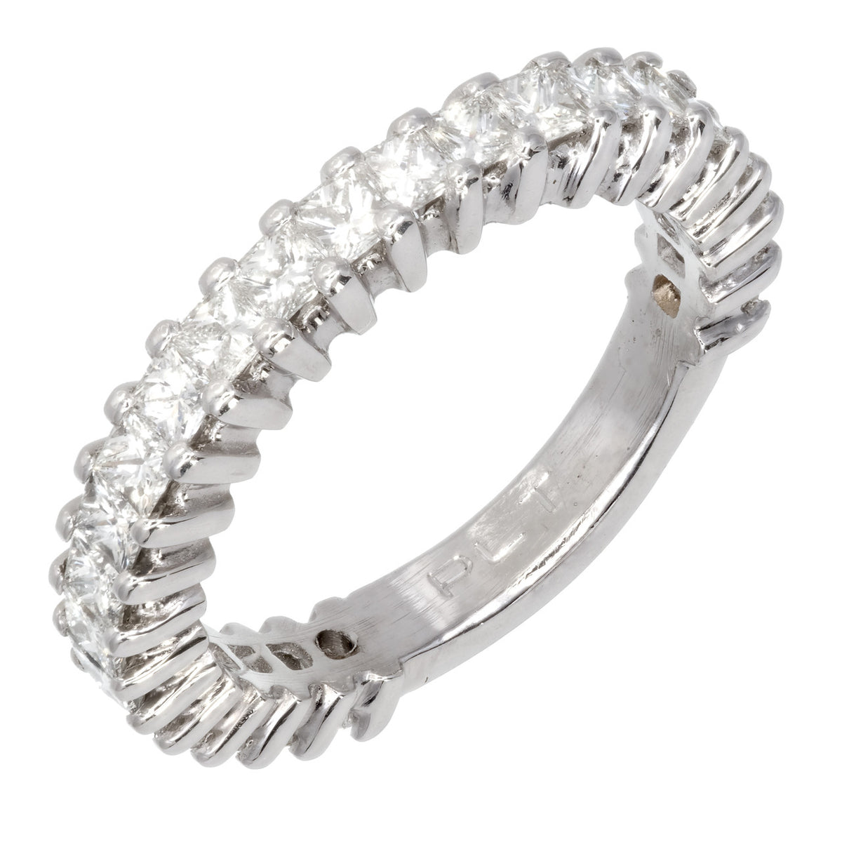 1.92 Carat Diamond Platinum Wedding Band Ring