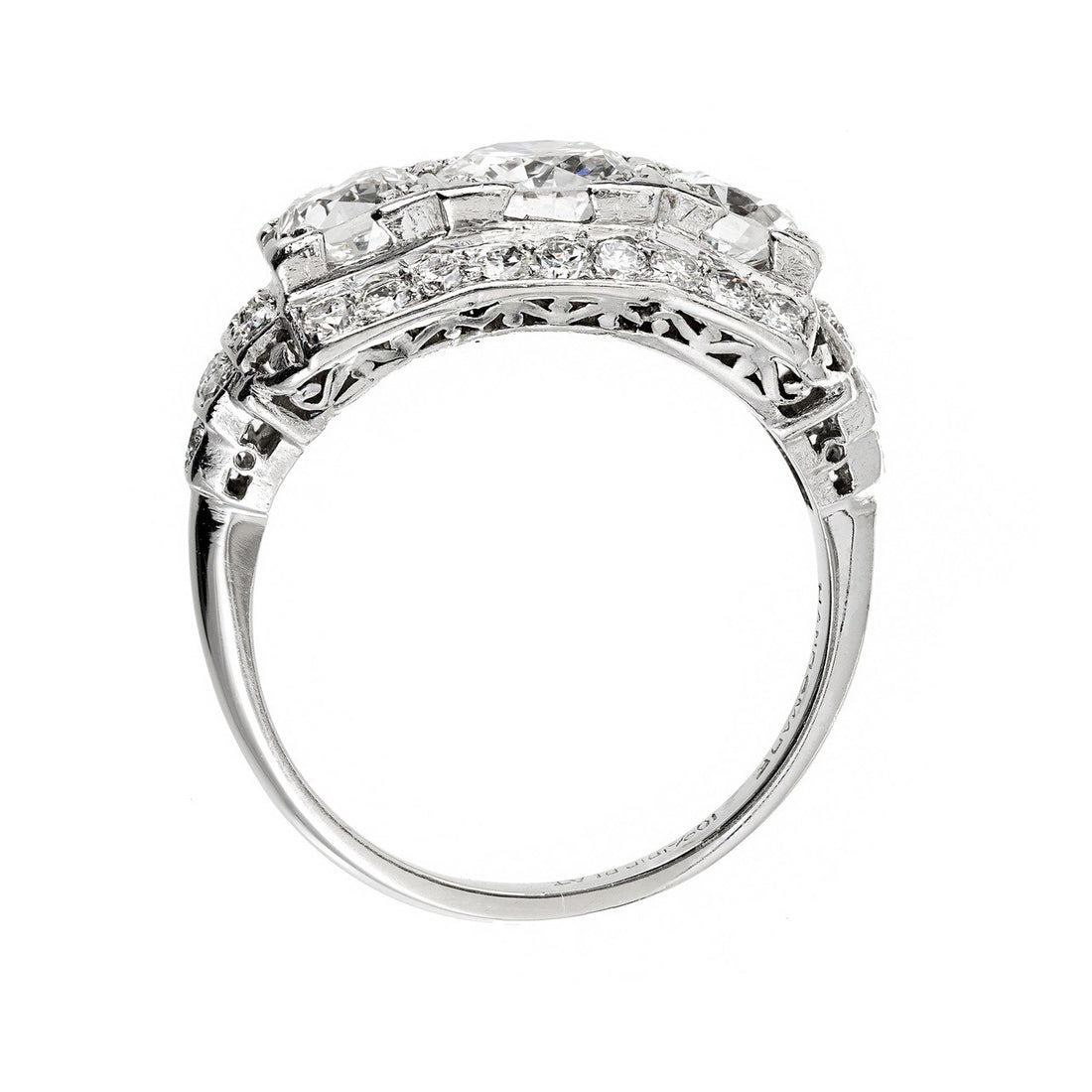 Art Deco 1935 .87 Carat Diamond Platinum Engagement – image 7