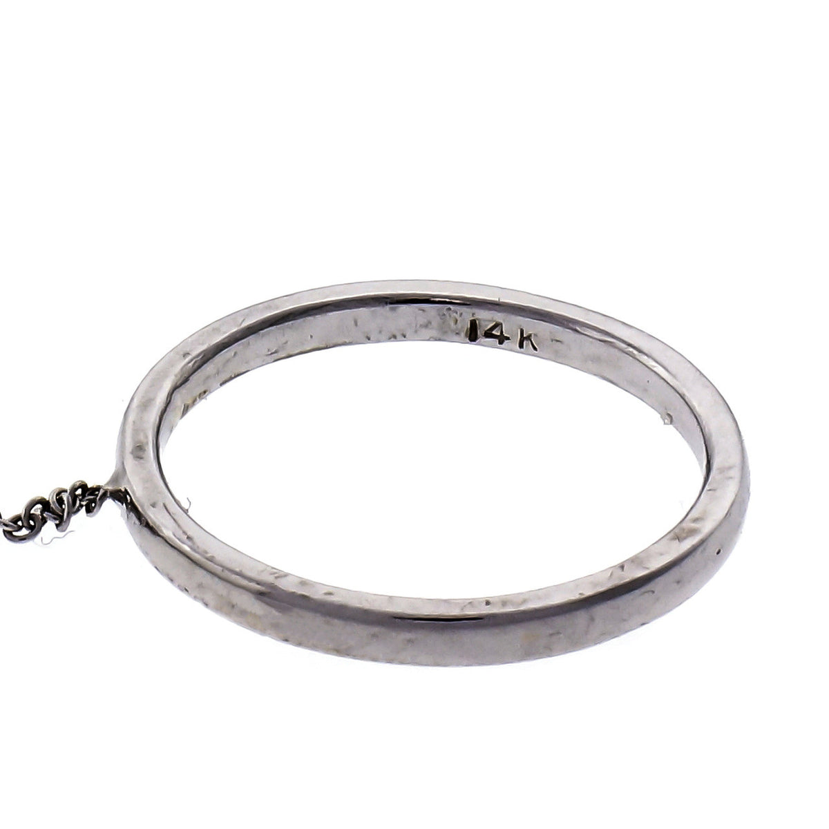 Diamond & White Gold Chain Ring – image 3