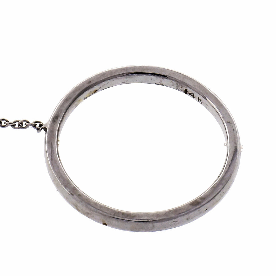 Diamond & White Gold Chain Ring – image 4