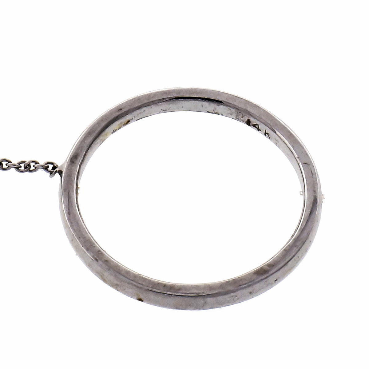 Diamond & White Gold Chain Ring – image 4