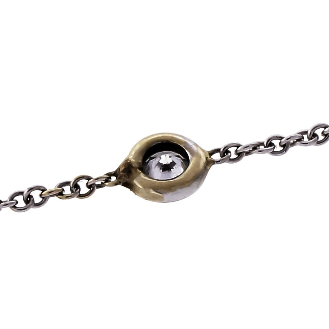 Diamond & White Gold Chain Ring – image 5