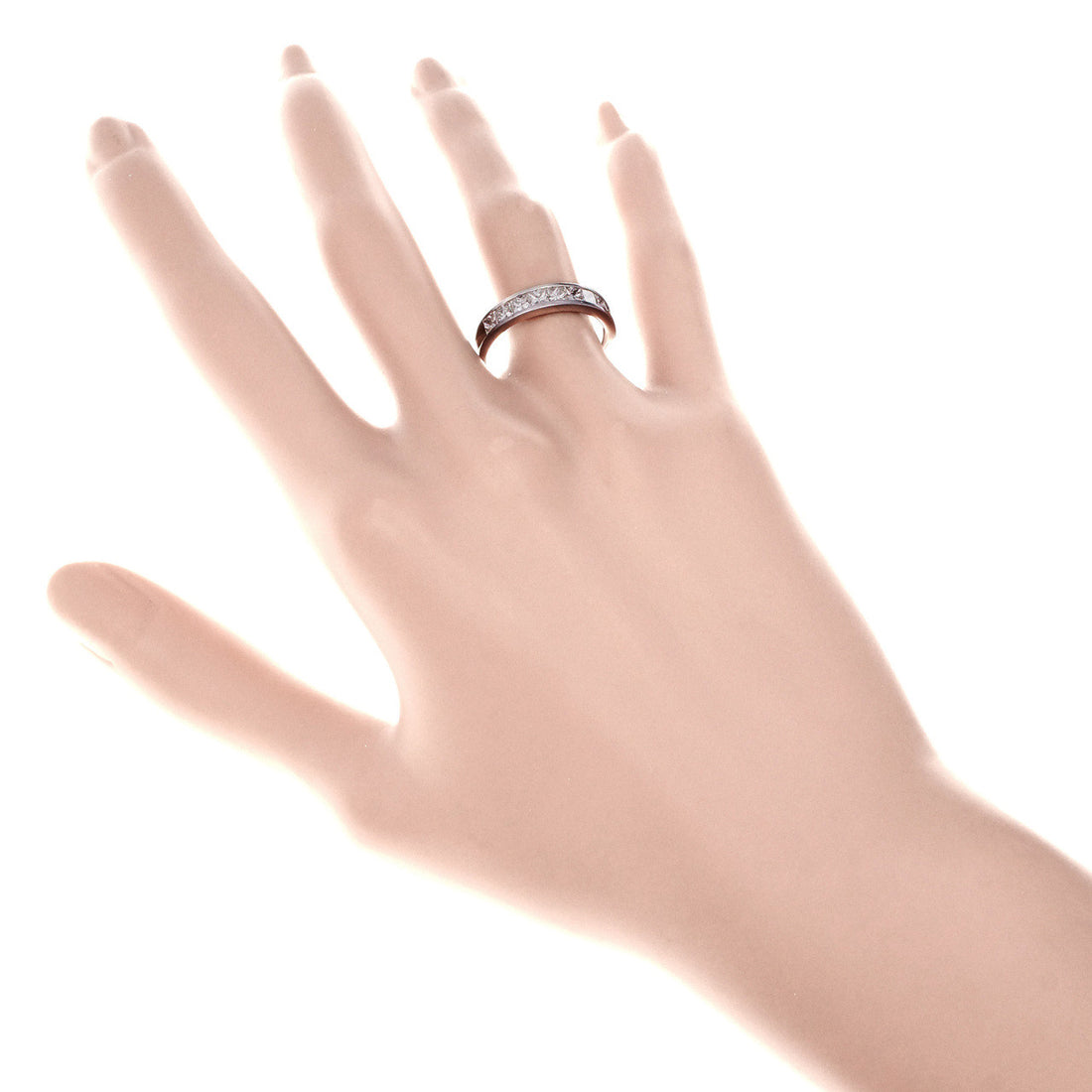 .80ct Princes Cut Diamond Channel Set 14k White Gold Wedding Band Ring – image 6