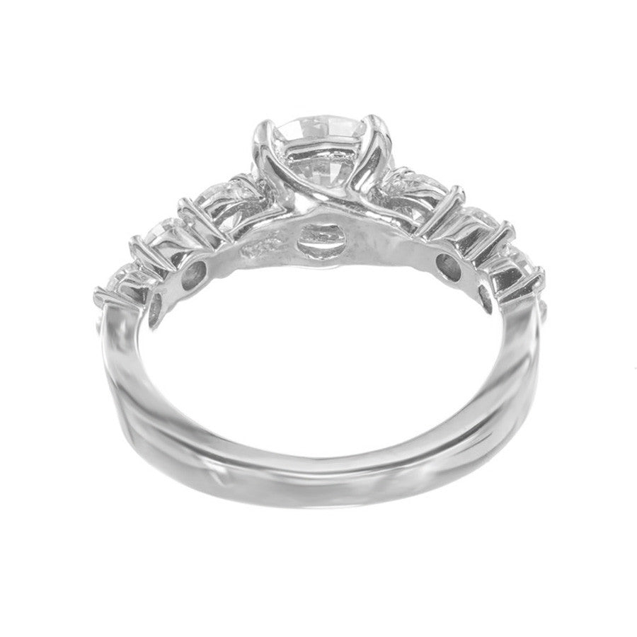 1.01 Carat Brilliant Cut Diamond Platinum Engagement Ring – image 6