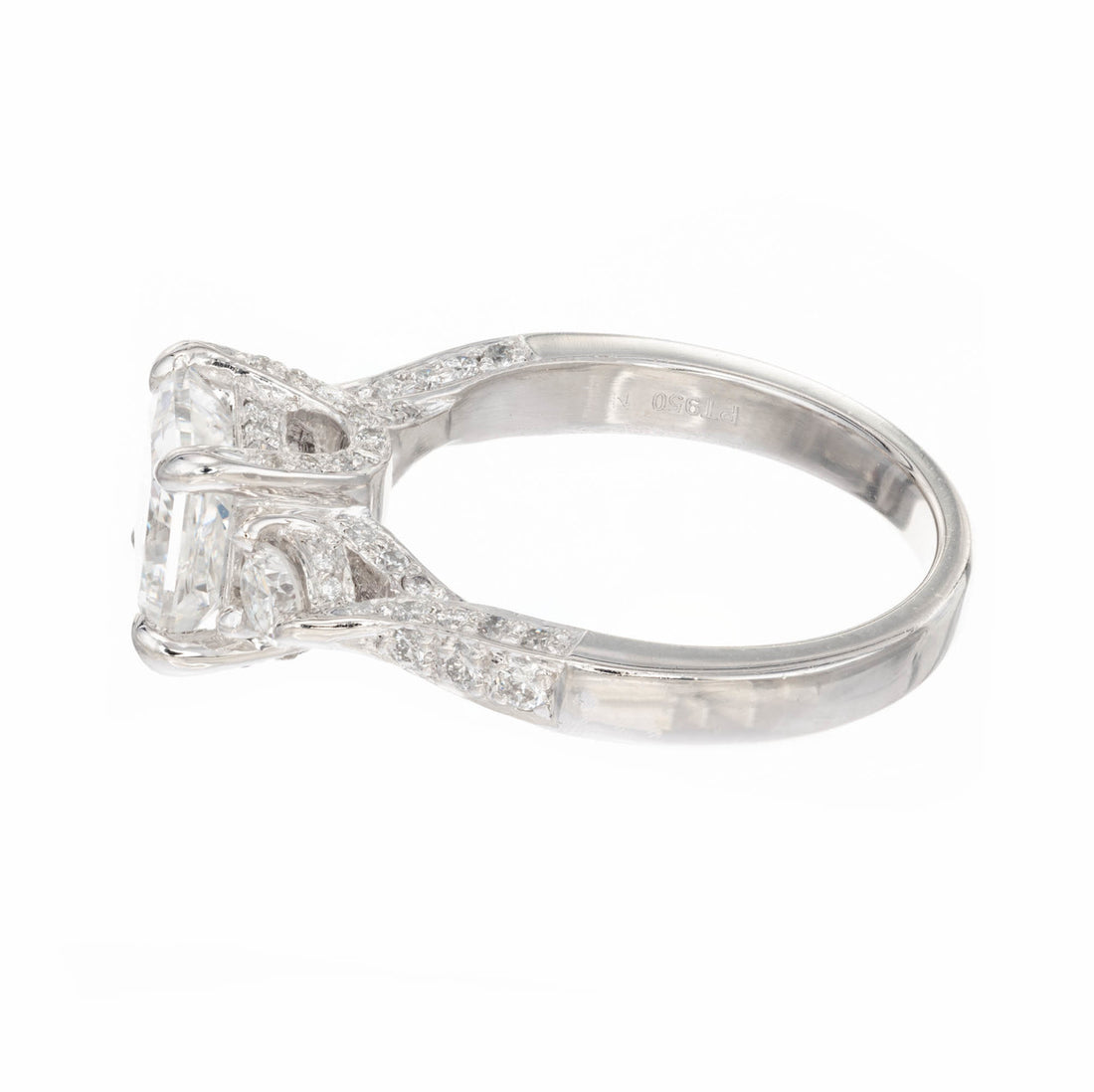 Peter Suchy GIA Certified 2.02 Carat Diamond Platinum Engagement Ring – image 4