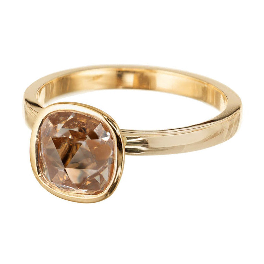 OLD LISTING Peter Suchy 1.35 Carat Light Brown Diamond Gold Solitaire Engagement Ring – image 3