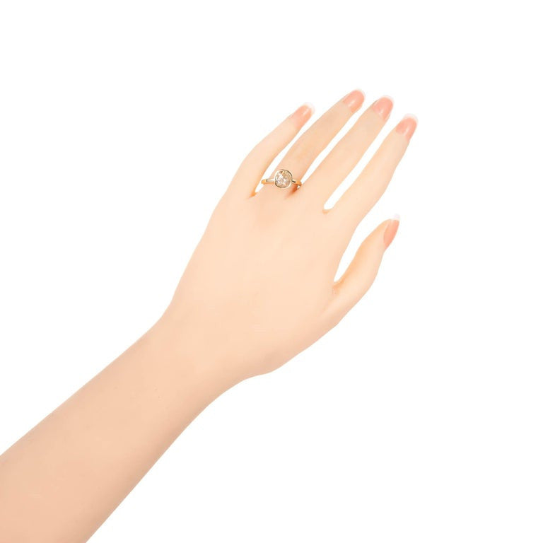 OLD LISTING Peter Suchy 1.35 Carat Light Brown Diamond Gold Solitaire Engagement Ring – image 7