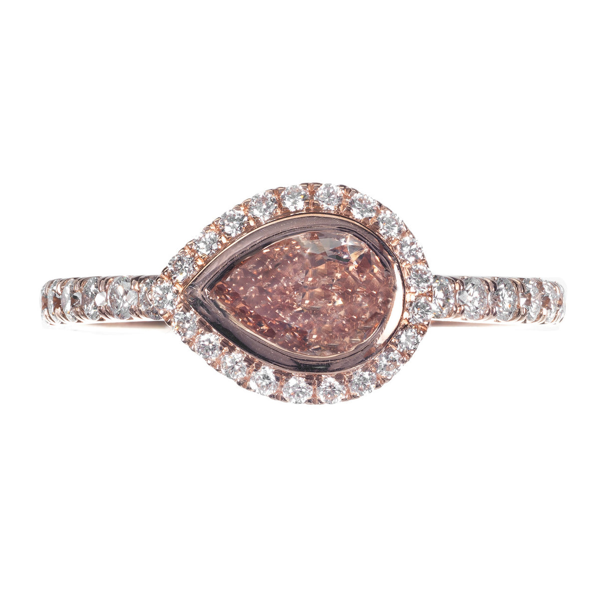 Peter Suchy GIA Certified .51 Carat Diamond 14k Rose Gold Engagement Ring – image 4