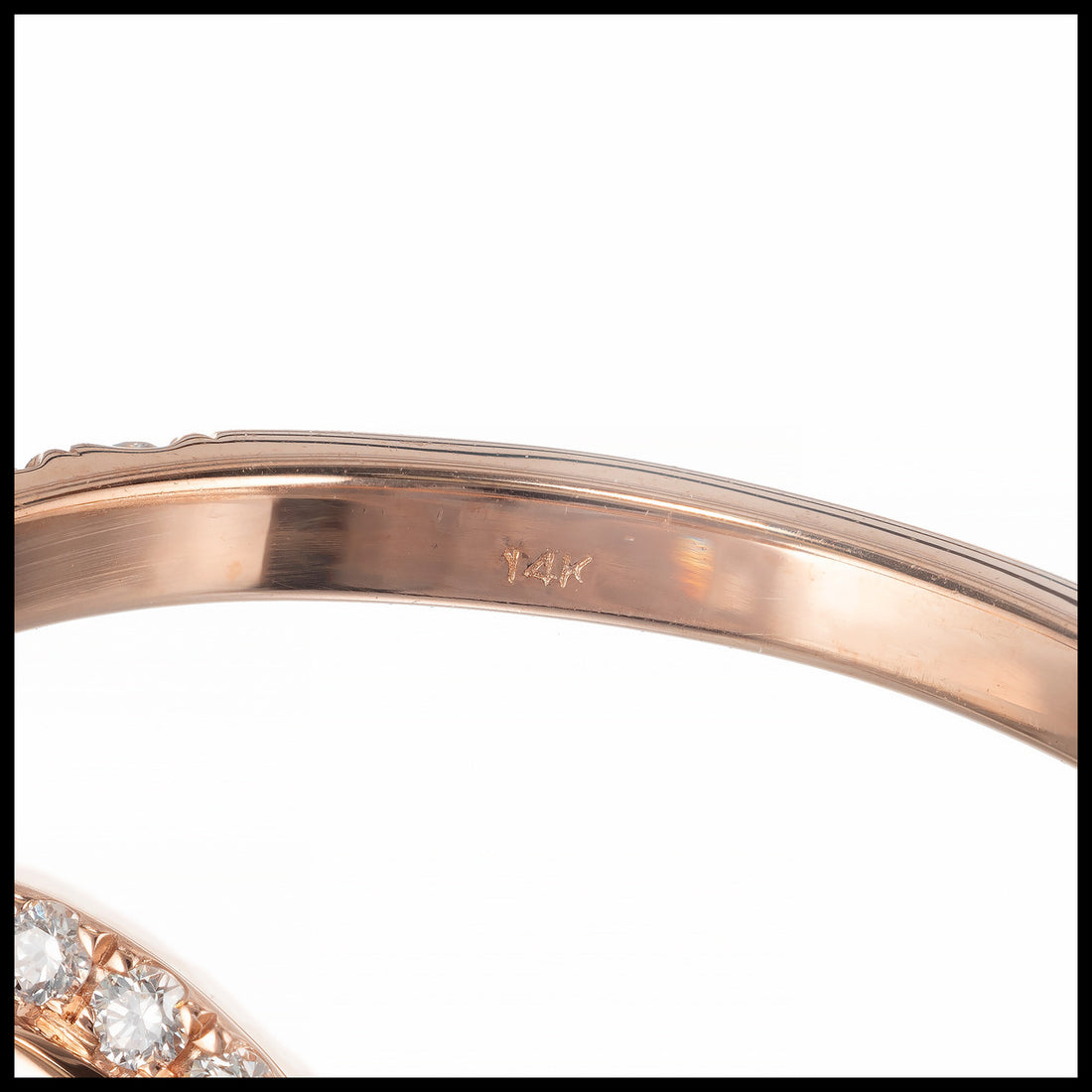 Peter Suchy GIA Certified .51 Carat Diamond 14k Rose Gold Engagement Ring – image 5