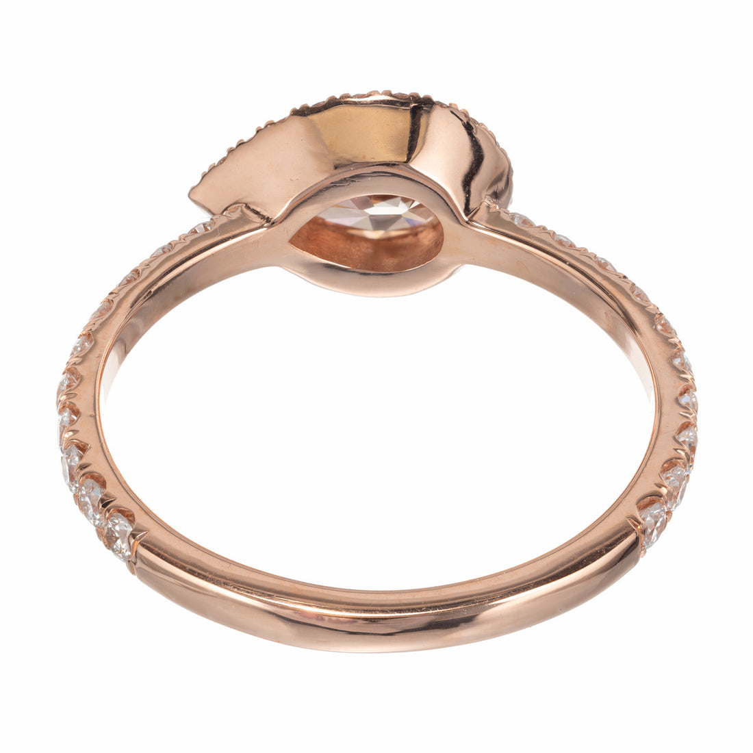 Peter Suchy GIA Certified .51 Carat Diamond 14k Rose Gold Engagement Ring – image 7