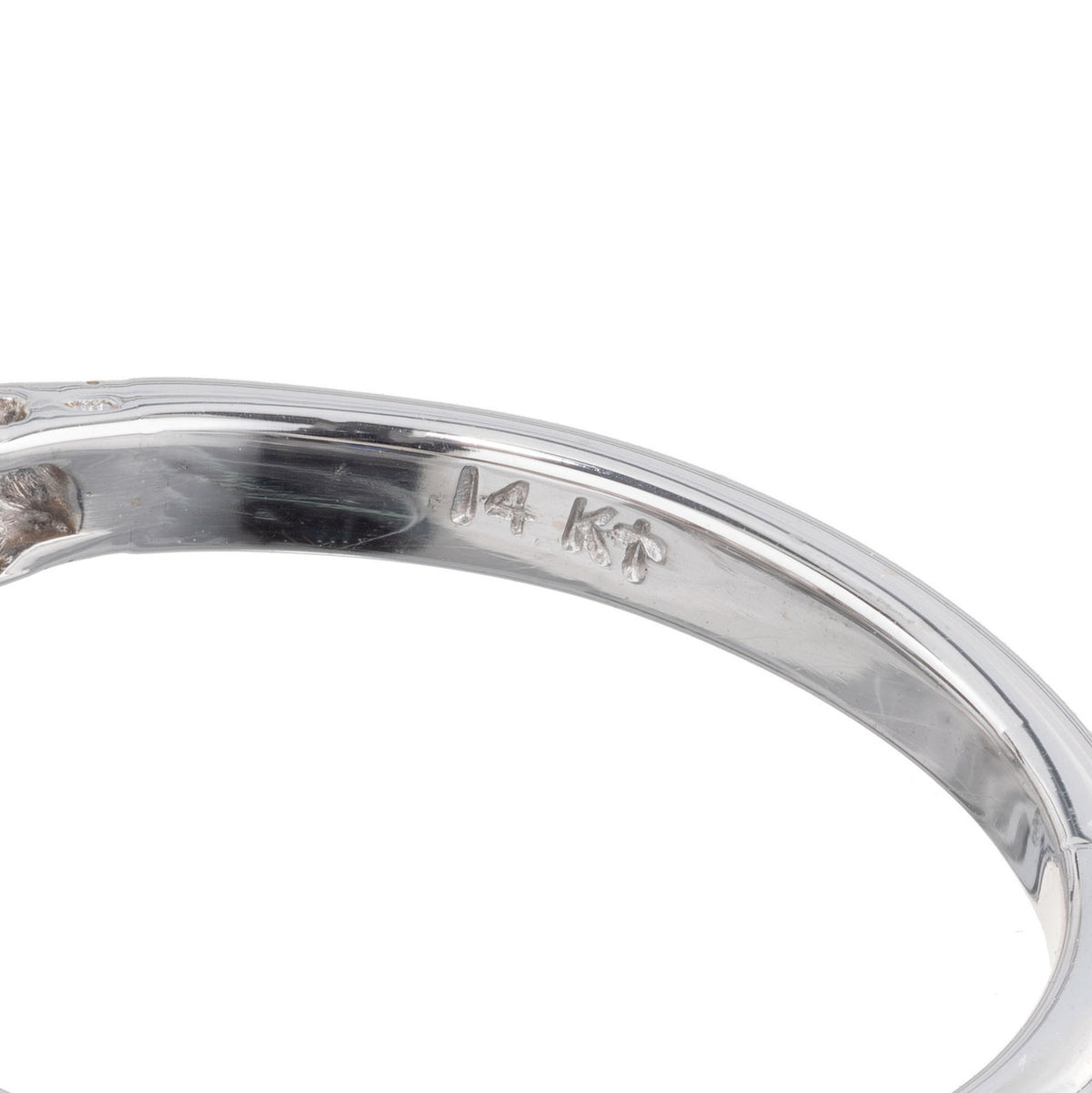EGL Certified .40 Carat Diamond White Gold Engagement Ring – image 6