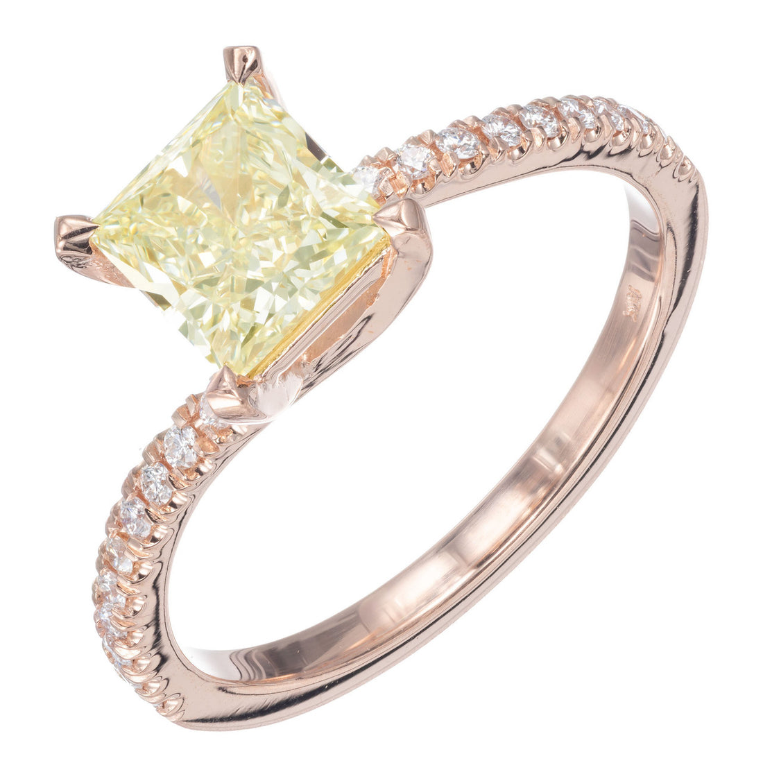 Peter Suchy GIA Certified 1.08 Carat Diamond Rose Gold Engagement Ring – image 2