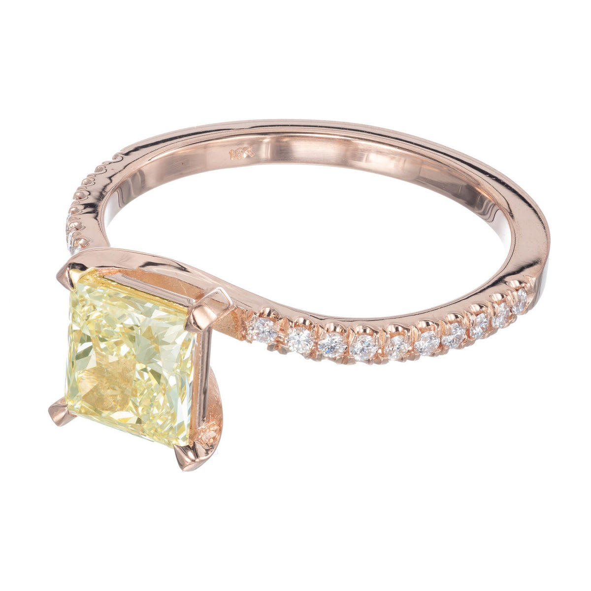 Peter Suchy GIA Certified 1.08 Carat Diamond Rose Gold Engagement Ring – image 3