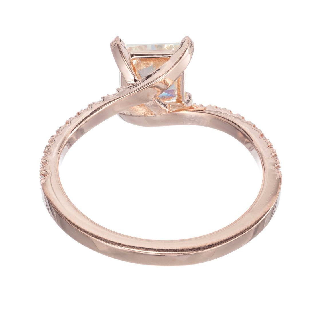 Peter Suchy GIA Certified 1.08 Carat Diamond Rose Gold Engagement Ring – image 5