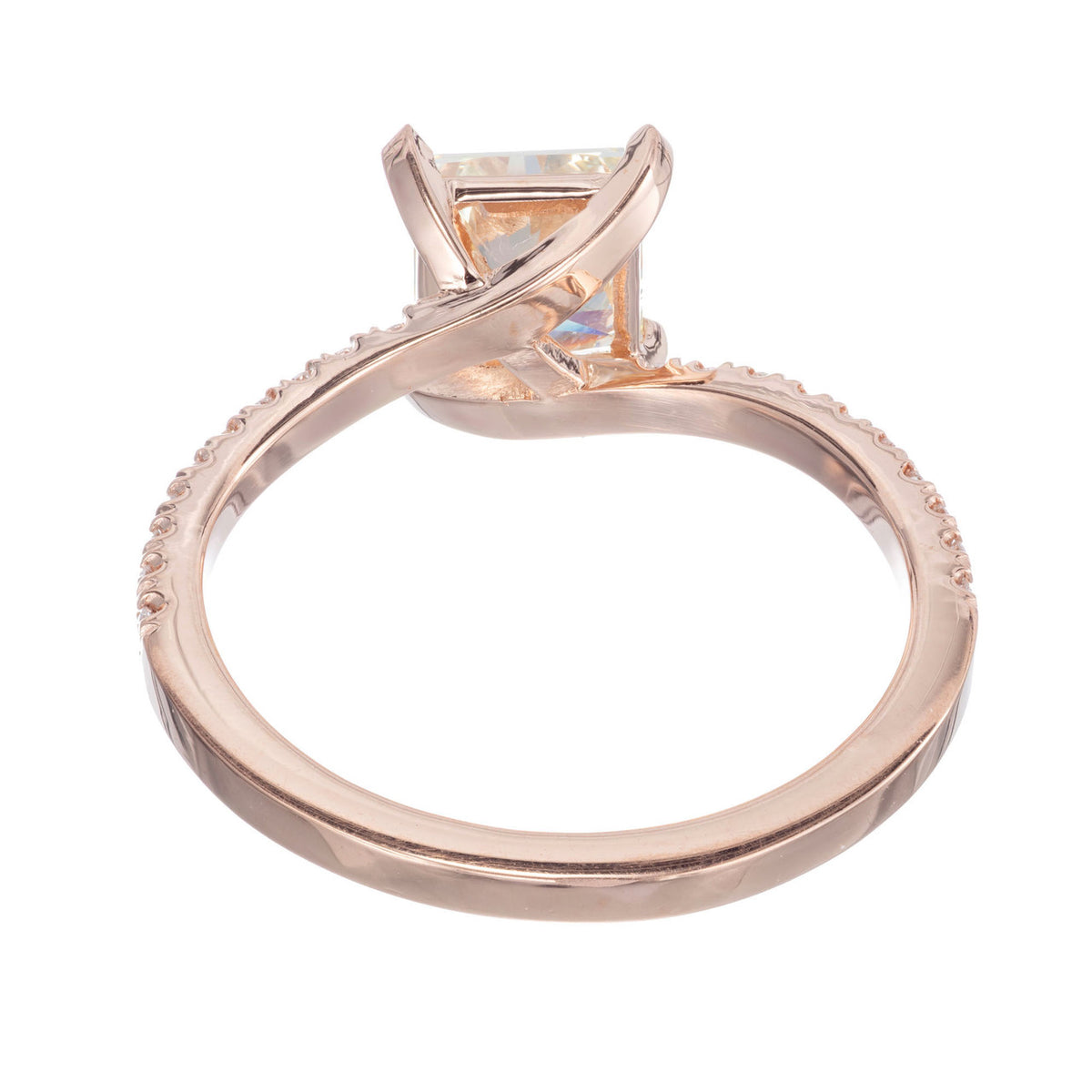 Peter Suchy GIA Certified 1.08 Carat Diamond Rose Gold Engagement Ring – image 5