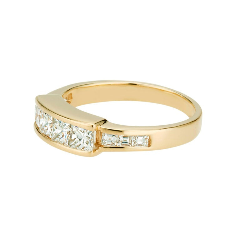 .84 Carat Diamond Yellow Gold Channel Set Wedding Band Ring – image 2