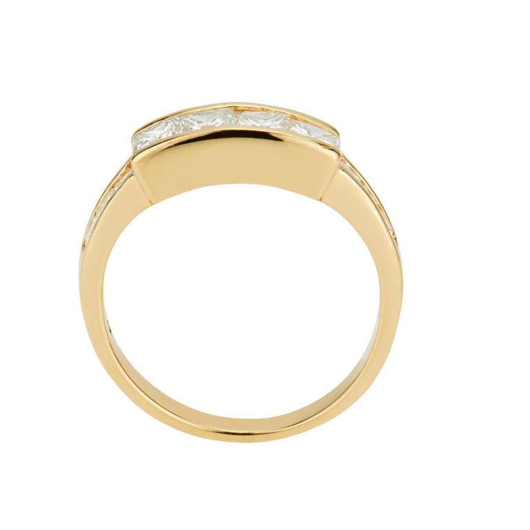 .84 Carat Diamond Yellow Gold Channel Set Wedding Band Ring – image 4
