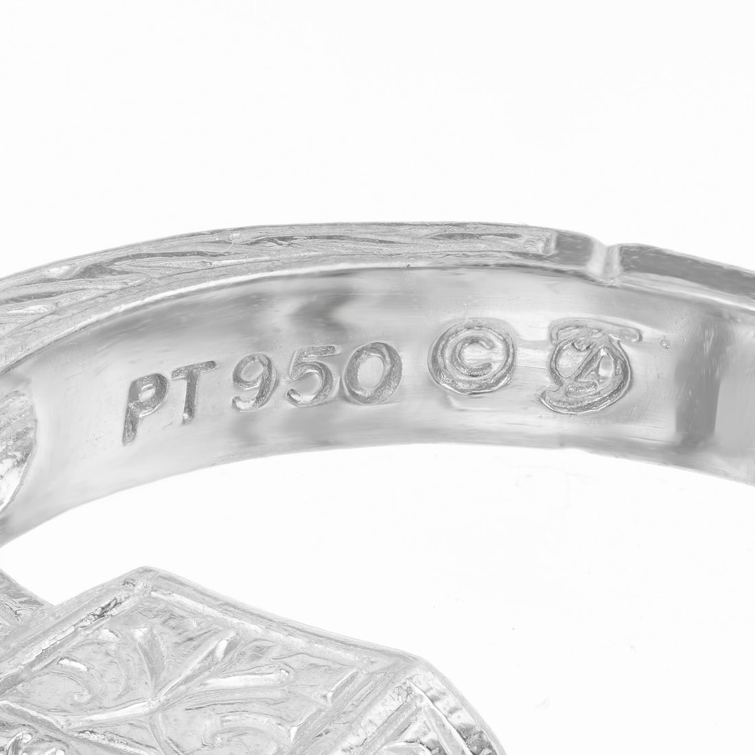 EGL Certified 1.27 Carat White Diamond Three-Stone Platinum Engagement Ring – image 8