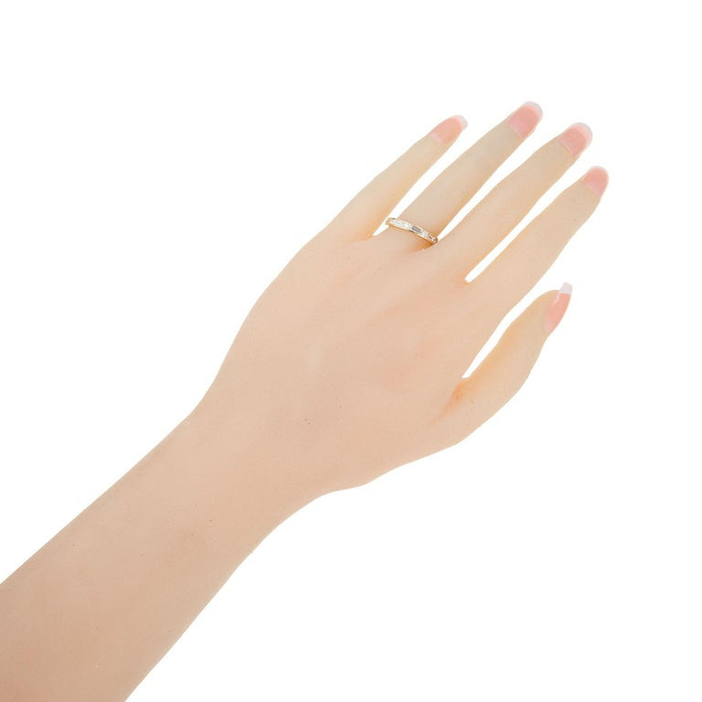 Oscar Heyman 18K .90CT Baguette .30CT Round Diamond Wedding Band Ring – image 4