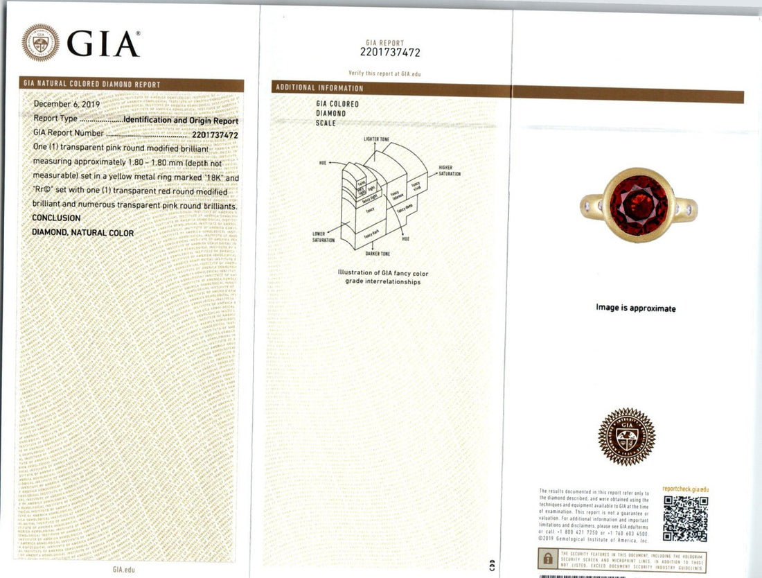 Robin Rotenier GIA Certified 4.64 Spinel Pink Diamond Yellow Gold Cocktail Ring – image 10