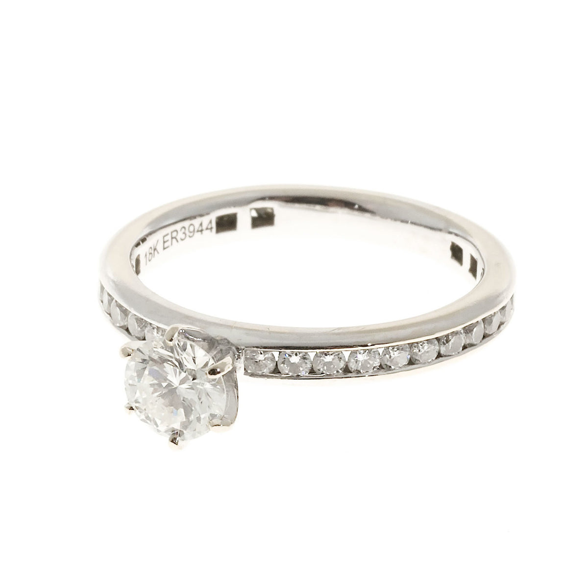 Engagement Gabriel 3944 18k White Gold Diamond Ring .50ct – image 2