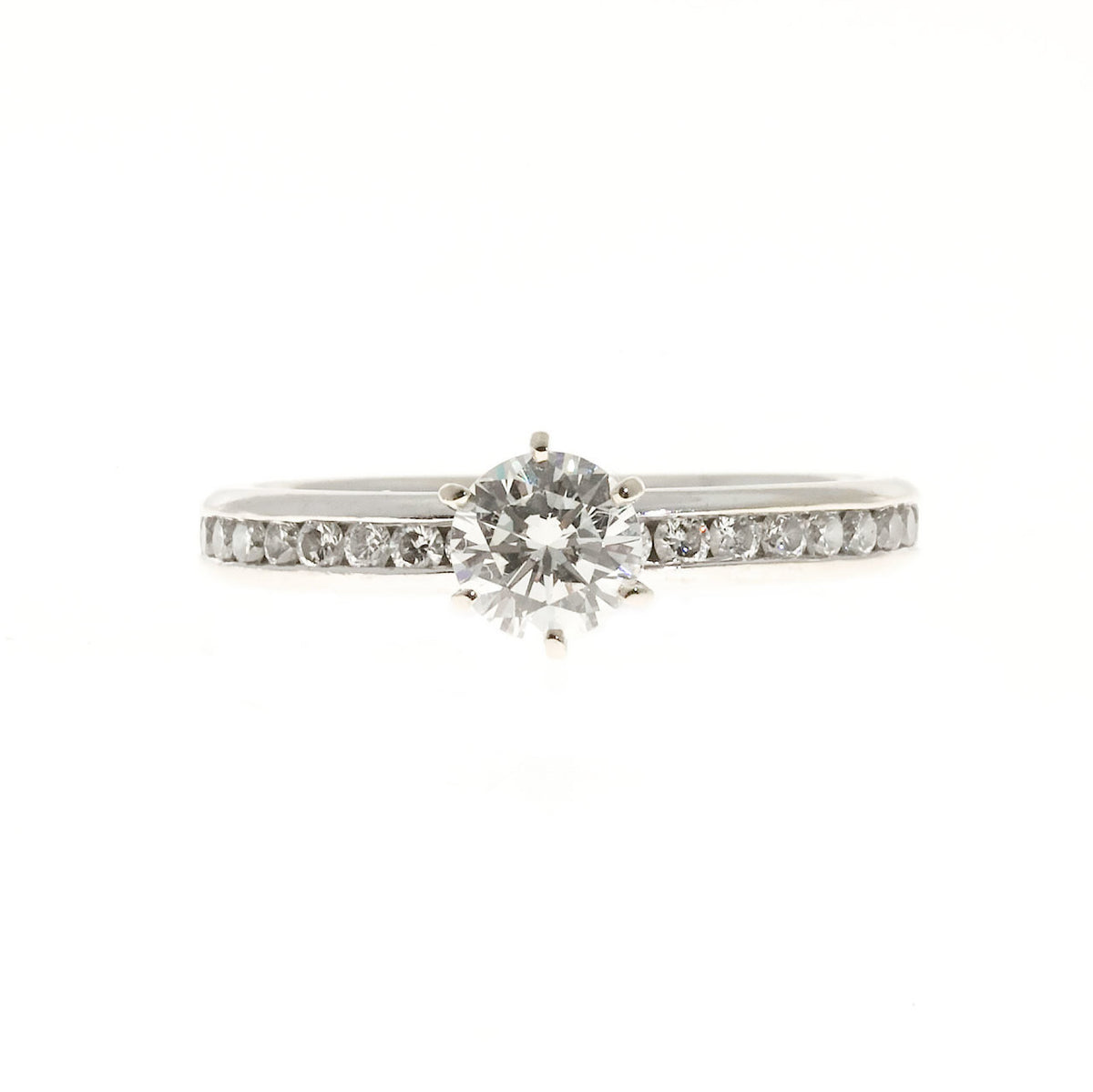 Engagement Gabriel 3944 18k White Gold Diamond Ring .50ct