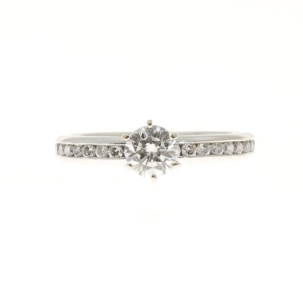 Engagement Gabriel 3944 18k White Gold Diamond Ring .50ct